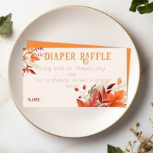 baby shower feuille à fleurs automne