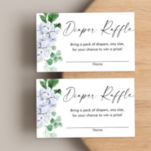 Carte D'accompagnement baby shower floral vert de printemps tombola
