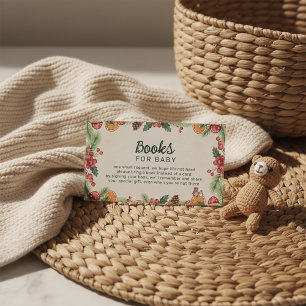Carte D'accompagnement Baby-Shower Forêt d'Hiver