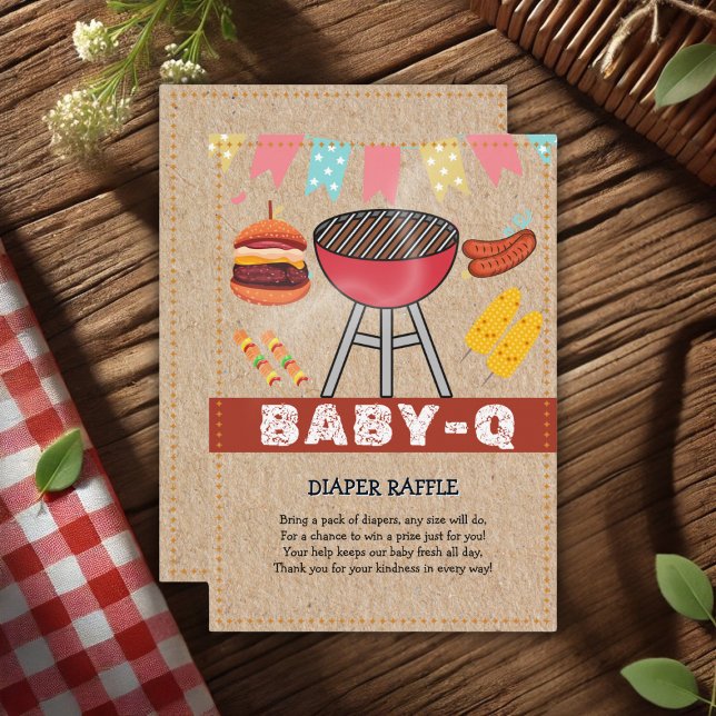 Carte D'accompagnement Baby shower Grill pour bébé (Créateur téléchargé)