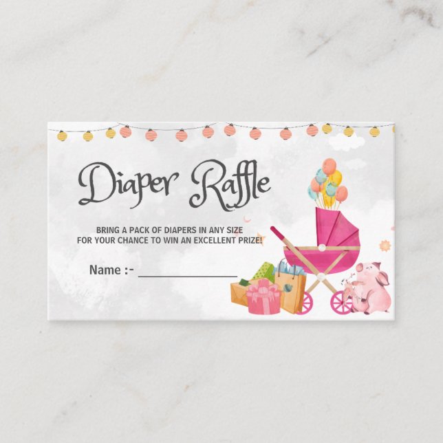 Carte D'accompagnement Baby shower Hommes Neutres Qualité de Devoir Bille (Devant)