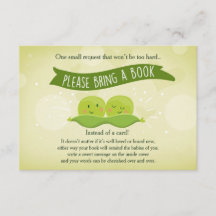Baby shower jumeau Apportez un livre Deux petits p