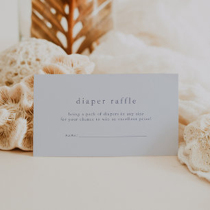 Carte D'accompagnement Baby-Shower: Lancer "Garçon Bleu Simple" Tirage au