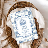 Baby shower marin Toile Nautique Diapper Raffer