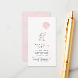 Carte D'accompagnement Baby shower minimaliste simple d'éléphant Réquêtes