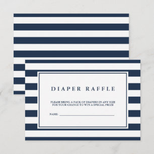 Carte D'accompagnement Baby shower Nautique Boy Raffle