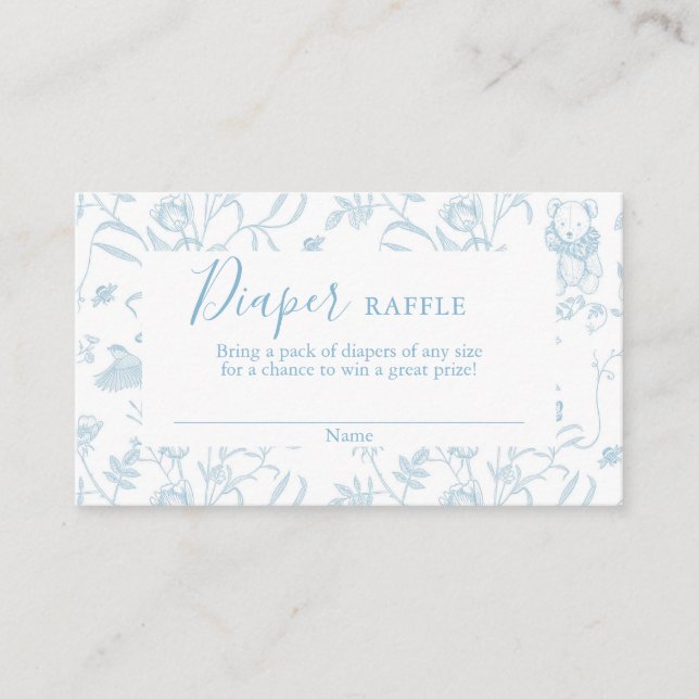 Carte D'accompagnement Baby shower Ours Toile Papier Refroidisseur  (Devant)