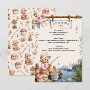 Carte D'accompagnement Baby Shower Petit Pêcheur Petits Détails