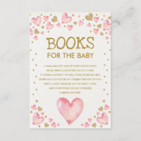 Baby shower Pink Gold Sweetheart Livres pour bébé