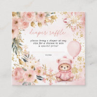 Baby shower rose Floral Raffle de couche de