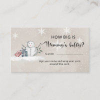 Baby shower Snowman quelle est la taille du ventre