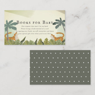 Carte D'accompagnement Baby shower Tiger Jungle Safari Demande de réserva