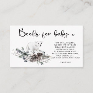 Carte D'accompagnement Baby showers d'hiver pour billet bébé