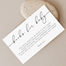 Baby showers minimalistes de calligraphie élégante