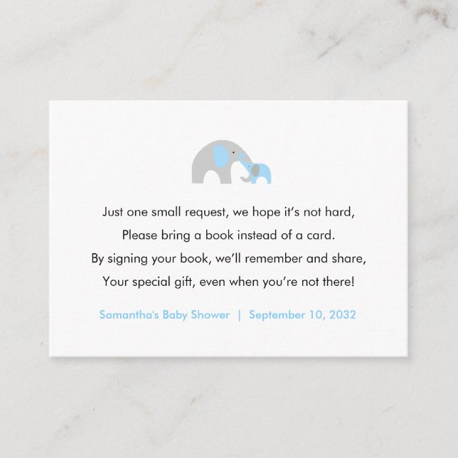 Carte D'accompagnement Baby showers pour bébé (Devant)