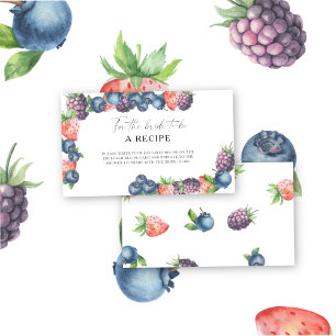 Carte D'accompagnement Baies sucrées - Recette pour la future mariée