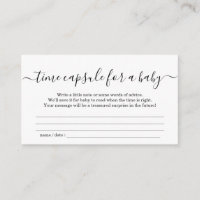 Baignée de bébé capsule temporelle