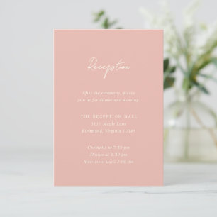 Carte D'accompagnement Bailee Peach Mariage moderne