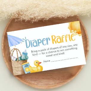 Carte D'accompagnement Bain Éclaboussant Baby Shower Jeu de Loterie Couch