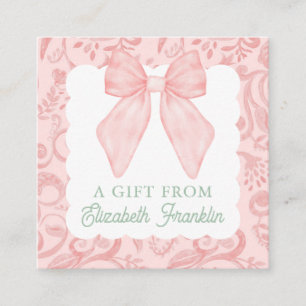 Carte D'accompagnement Balise cadeau d'aquarelle personnalisée ou