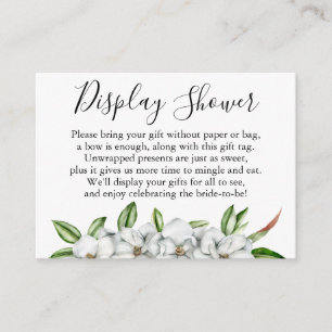 Carte D'accompagnement Balise Cadeau Fête des mariées Magnolia Blossoms N