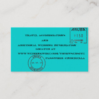 Carte D'accompagnement Balises de bagage Insertions mariage