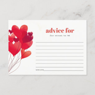 Carte D'accompagnement Ballons Coeur Rouge Migné Conseil Pour Maman Baby 
