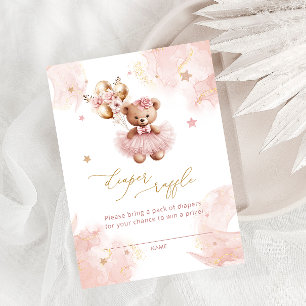 Carte D'accompagnement Ballons Teddy Bear Déchets Raffle Billets