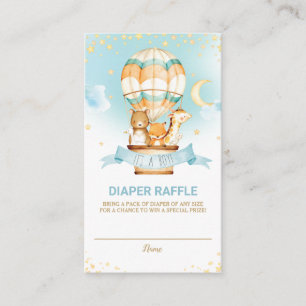 Carte D'accompagnement Balloon à air chaud Jungle Animaux Petit Refus de 