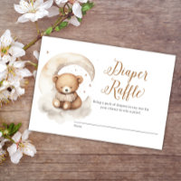 Baril de Baby shower de la lune de Teddy Neutre