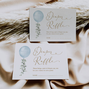 Carte D'accompagnement Barreau bleu minimaliste Eucalyptus