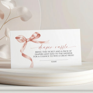 Carte D'accompagnement Barreau Mocha Bow