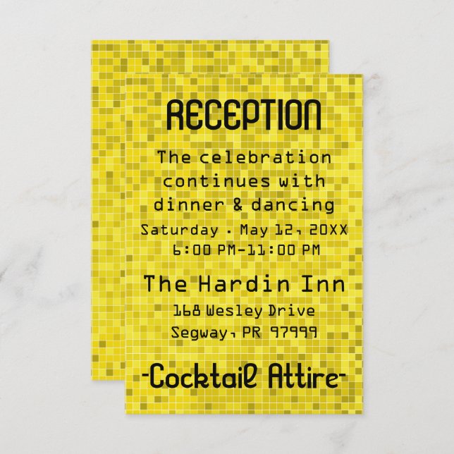 Carte D'accompagnement Bat mitzvah Bar Mitzvah Jeu sur (Devant / Derrière)