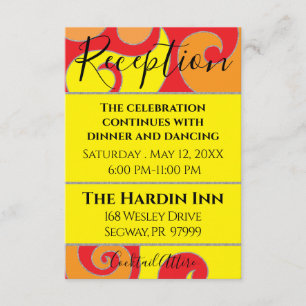 Carte D'accompagnement Bat mitzvah Bar Mitzvah Swirls Design