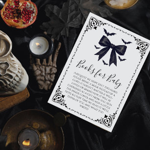 Carte D'accompagnement Bats et vaches Halloween Baby showers Livres pour 