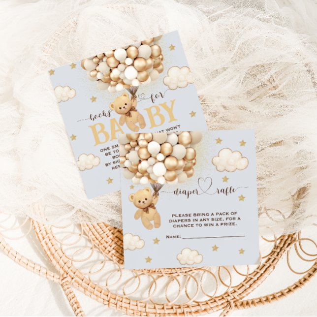 Carte D'accompagnement Bear Balloon Blue Book Demande (Créateur téléchargé)