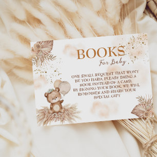 Carte D'accompagnement Bearly Wait Cute Bear Floral Livres Pour Bébé