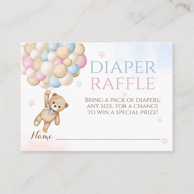 Carte D'accompagnement Bearly Wait Genre Révélation Ours Baby shower Livr (Devant)