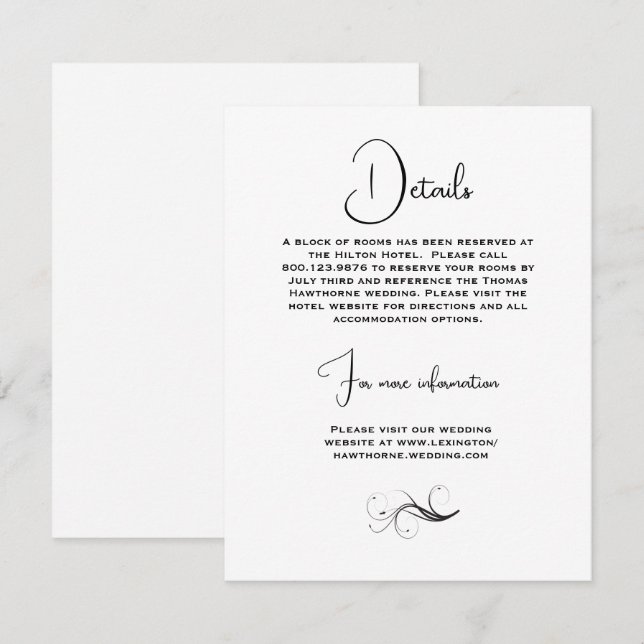 Carte D'accompagnement Beau Mariage de fleurs de printemps (Devant / Derrière)