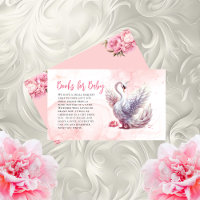 Beau Swan Floral Baby showers Livres pour bébé
