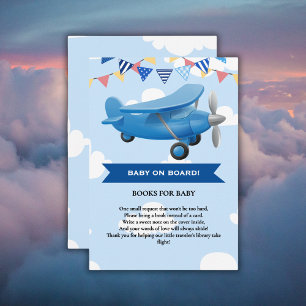 Carte D'accompagnement Bébé à bord ! Baby shower d'avion