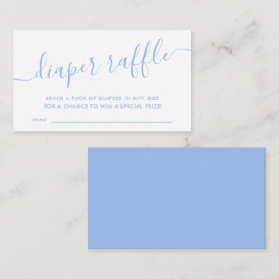 Carte D'accompagnement Bébé bleu moderne Raffle billetterie boîtier Ca