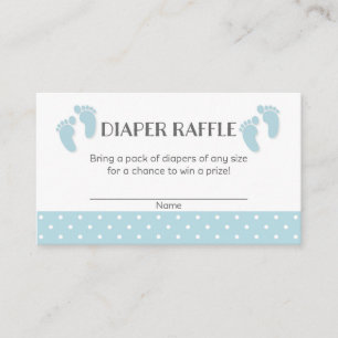 Carte D'accompagnement Bébé bleu pieds Baby shower rabat rabat Billets