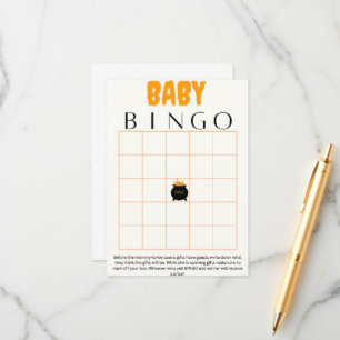 Carte D'accompagnement Bébé brassage de bingo jeu de baby shower