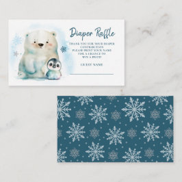 Carte D'accompagnement Bébé C'est froid hors de la couche Raffle