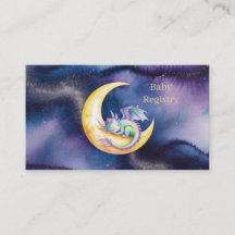 Bébé Dragon Doux Rêveur Sur La Lune Liste de Naiss