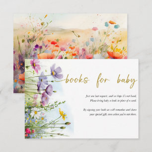 Carte D'accompagnement Bébé en fleurs Spring Floral Books for Baby