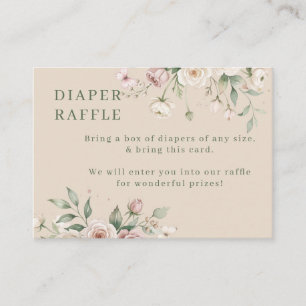 Carte D'accompagnement Bébé fille à être Fleurale Fille Beige Tirage au s