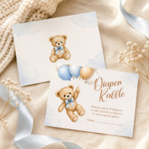 Bébé Ours en Peluche Shower de Lancement Tirage au