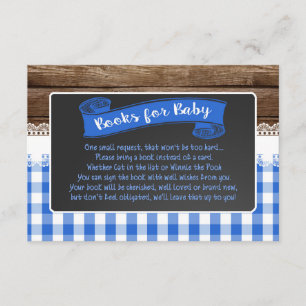 Carte D'accompagnement Bébé Q Livres pour Baby Card - Bleu